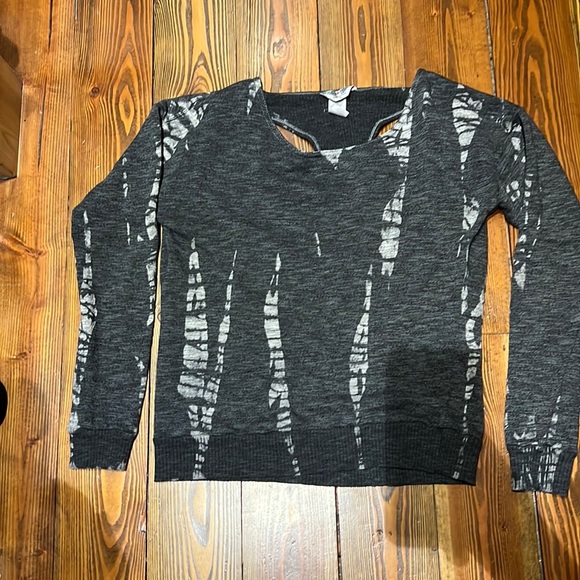 Hard tail tie dye sweatshirt with cutout drape back - Picture 1 of 2
